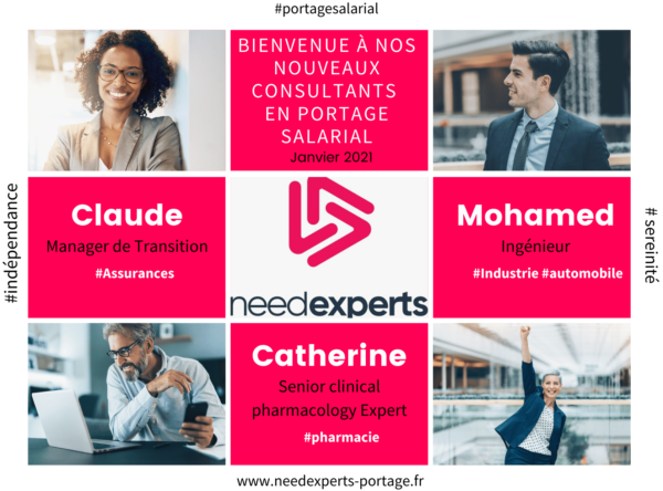 Janvier 2021 - Ils/Elles ont choisi le portage salarial